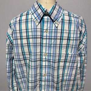 *NWT* Men's PGA Tour LS Plaid Button Down Shirt, Size M